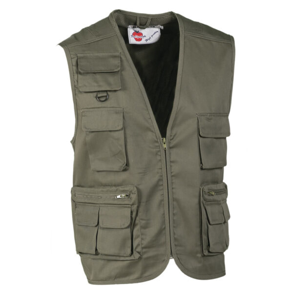 Gilet multitasche verde