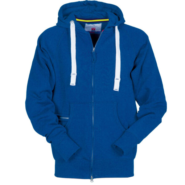 felpa full zip blu royal