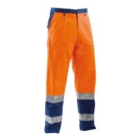 pantalone alta visibilità arancio blu fustagno