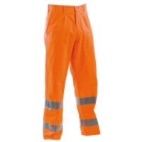 pantalone alta visibilità fustagno arancio