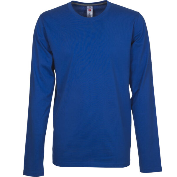 T shirt manica lunga blu royal