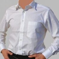 camicia-uomo-manica-lunga-cotone bianca