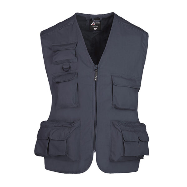 gilet multitasche policotone blu navy