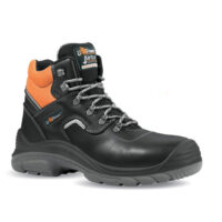 Scarpa alta S3 SRC nero e arancio