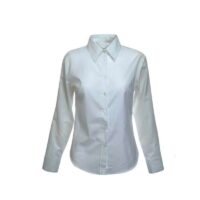 camicia-polycotone-donna manica lunga bianca