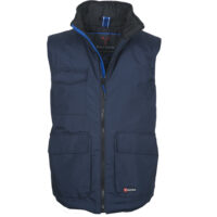 Gilet unisex blu navy poliestere