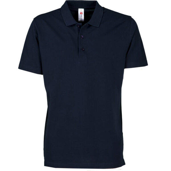 polo uomo 3 bottoni blu navy