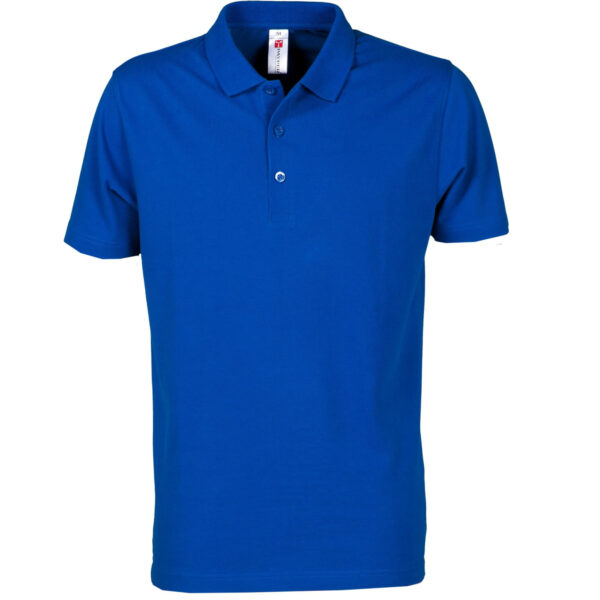 polo uomo 3 bottoni blu royal