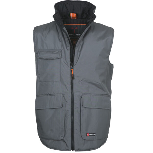 Gilet unisex grigio poliestere