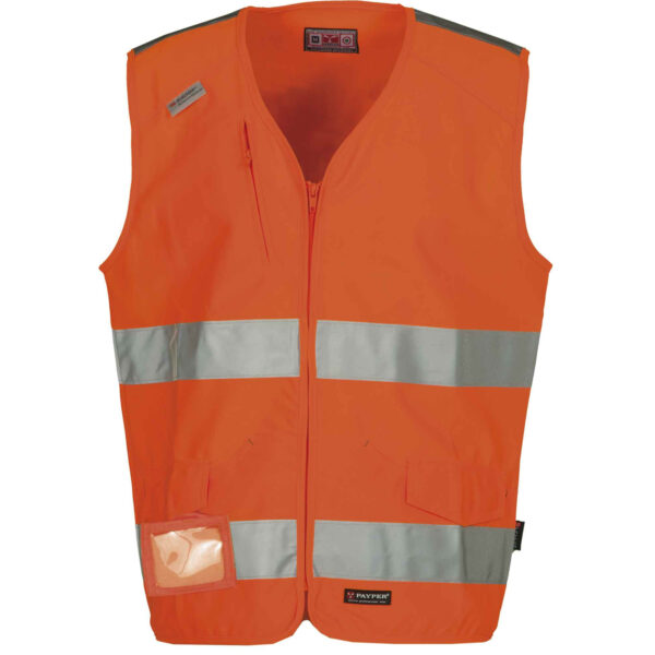 gilet alta visibilità con bande 3m arancio