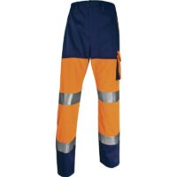 Pantalone alta visibilità arancio blu