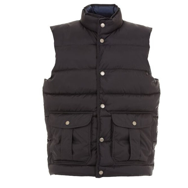 Gilet impermeabile poliestere blu navy