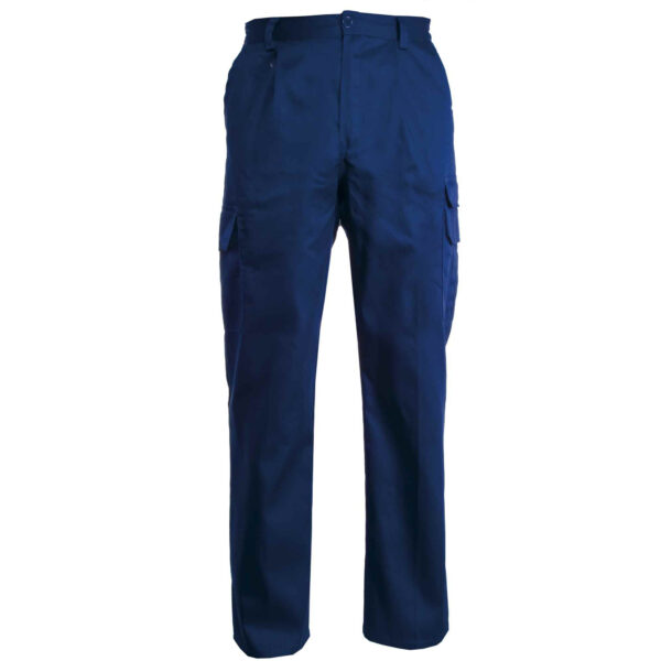 pantalone multitasche blu royal