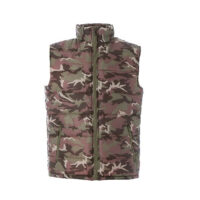 gilet imbottito uomo camouflage