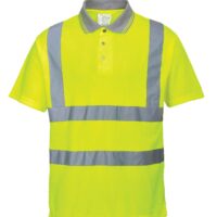 Polo alta visibilità giallo poliestere