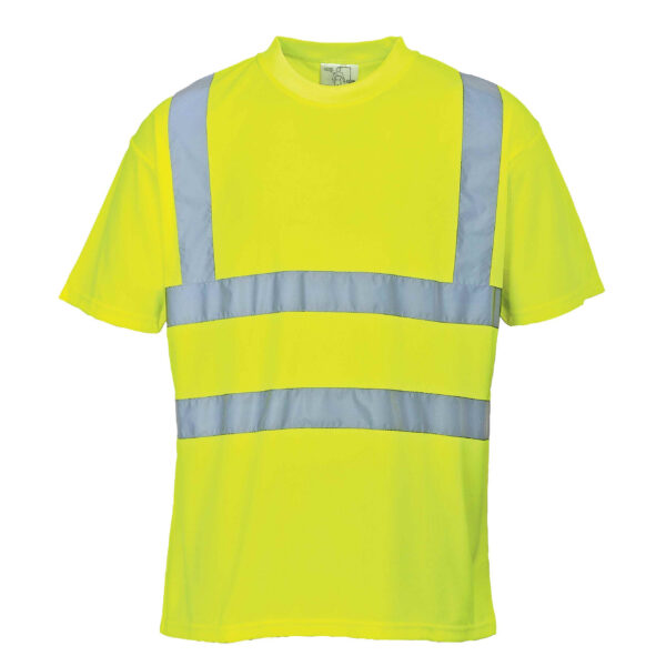 T shirt alta visibilità manica corta gialla