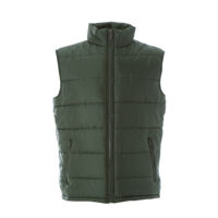 gilet imbottito uomo verde poliestere