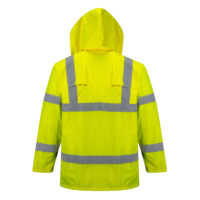 Giacca antipioggia gialla alta visibilità