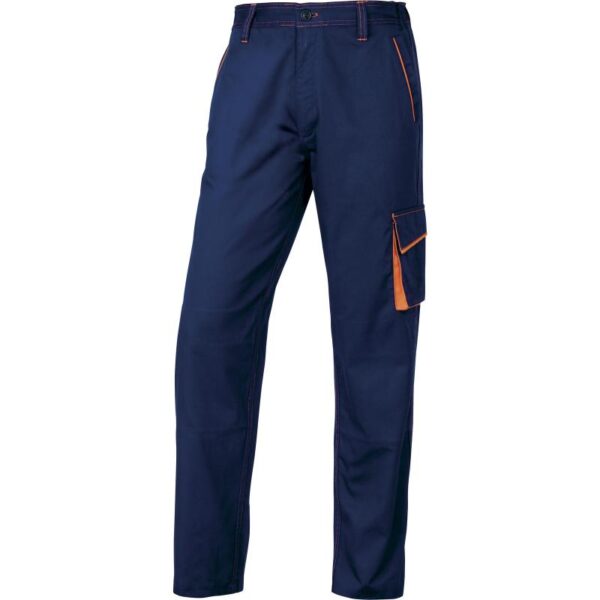 Pantalone uomo da lavoro blu policotone