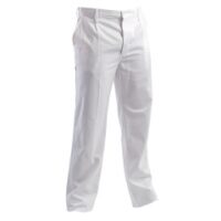 pantalone bianco da lavoro cotone massaua