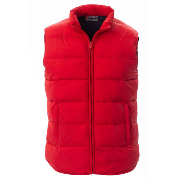 gilet uomo imbottito rosso