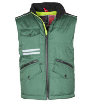 gilet unisex imbottito verde acido